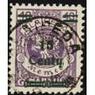 Overprint: 15 Centy - Germany / Old German States / Memel Territory 1923 - 15