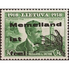 overprint-20 years Lithuania - Germany / Old German States / Memel Territory 1939 - 30