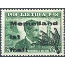 overprint-20 years Lithuania - Germany / Old German States / Memel Territory 1939 - 30