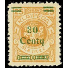 Overprint: 30 Centy - Germany / Old German States / Memel Territory 1923 - 30