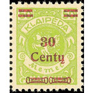 Overprint: 30 Centy - Germany / Old German States / Memel Territory 1923 - 30