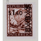 overprint  - Austria / II. Republic of Austria 1947 - 1.40 Shilling