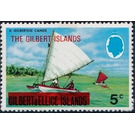 Overprint Gilbertese canoes - Micronesia / Gilbert Islands 1976 - 5