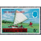 Overprint Gilbertese canoes - Micronesia / Gilbert Islands 1976 - 5