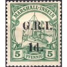 overprint on Ship SMS "Hohenzollern" - Micronesia / Marshall Islands, German Administration 1914 - 1