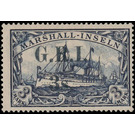 overprint on Ship SMS "Hohenzollern" - Micronesia / Marshall Islands, German Administration 1914 - 3