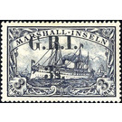 overprint on Ship SMS "Hohenzollern" - Micronesia / Marshall Islands, German Administration 1914 - 3