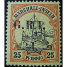 overprint on Ship SMS "Hohenzollern" - Micronesia / Marshall Islands, German Administration 1914 - 3