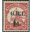 overprint on Ship SMS "Hohenzollern" - Micronesia / Marshall Islands, German Administration 1915 - 1