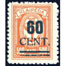 Overprint with green value - Germany / Old German States / Memel Territory 1923 - 60