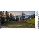 Panorama - Wege - Oberes Silum rechts  - Liechtenstein 2021 - 1 Franken