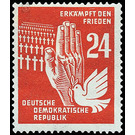 peace  - Germany / German Democratic Republic 1950 - 24 Pfennig