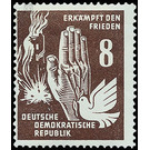 peace  - Germany / German Democratic Republic 1950 - 8 Pfennig