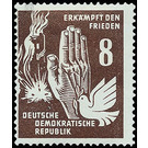 peace  - Germany / German Democratic Republic 1950 - 8 Pfennig