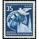 Peoples congress for peace  - Germany / German Democratic Republic 1952 - 35 Pfennig