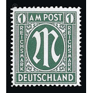 Permanent mark series M in the oval  - Germany / Western occupation zones / American zone 1946 - 100 Pfennig