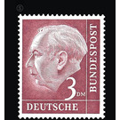 Permanent series: Federal President Theodor Heuss  - Germany / Federal Republic of Germany 1954 - 300 Pfennig