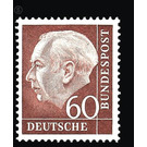 Permanent series: Federal President Theodor Heuss  - Germany / Federal Republic of Germany 1954 - 60 Pfennig