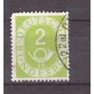 Permanent series: Posthorn  - Germany / Federal Republic of Germany 1951 - 2 Pfennig