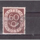 Permanent series: Posthorn  - Germany / Federal Republic of Germany 1951 - 60 Pfennig