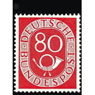 Permanent series: Posthorn  - Germany / Federal Republic of Germany 1952 - 80 Pfennig