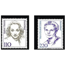 Permanent series: Women of German History  - Germany / Federal Republic of Germany 1997 Set