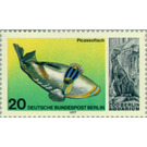 Picasso Triggerfish (Rhinecanthus assasi), Iguanadon - Germany / Berlin 1977 - 20