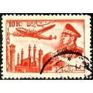 Plane above mosque - Iran 1953 - 10