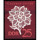 Plauen lace  - Germany / German Democratic Republic 1966 - 25 Pfennig