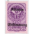 plebiscite  - Austria / Republic of German Austria / German-Austria 1920 - 25 Heller