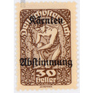 plebiscite  - Austria / Republic of German Austria / German-Austria 1920 - 30 Heller