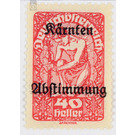 plebiscite  - Austria / Republic of German Austria / German-Austria 1920 - 40 Heller