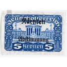 plebiscite  - Austria / Republic of German Austria / German-Austria 1920 - 5 Krone