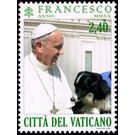 Pope Francis with Dog - Vatican City 2020 - 2.40