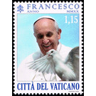 Pope Francis with Dove - Vatican City 2020 - 1.15