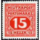 Portomarke  - Austria / k.u.k. monarchy / Bosnia Herzegovina 1916 - 15 Heller