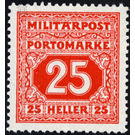 Portomarke  - Austria / k.u.k. monarchy / Bosnia Herzegovina 1916 - 25 Heller