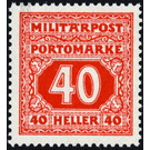 Portomarke  - Austria / k.u.k. monarchy / Bosnia Herzegovina 1916 - 40 Heller