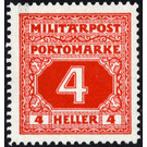 Portomarke  - Austria / k.u.k. monarchy / Bosnia Herzegovina 1918 - 4 Heller