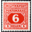 Portomarke  - Austria / k.u.k. monarchy / Bosnia Herzegovina 1918 - 6 Heller