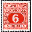 Portomarke  - Austria / k.u.k. monarchy / Bosnia Herzegovina 1918 - 6 Heller