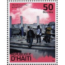 Post Office Ruins and four Survivors - Caribbean / Haiti 2010 - 50