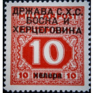 Postage due stamps - Bosnia - Kingdom of Serbs, Croats and Slovenes 1918 - 10