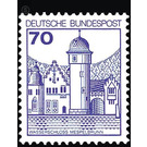 Postage stamp: castles and palaces  - Germany / Federal Republic of Germany 1977 - 70 Pfennig