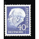 Postage stamp: Federal President Theodor Heuss  - Germany / Federal Republic of Germany 1956 - 40