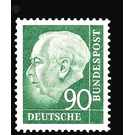 Postage stamp: Federal President Theodor Heuss  - Germany / Federal Republic of Germany 1957 - 90