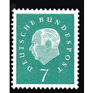 Postage stamp: Federal President Theodor Heuss  - Germany / Federal Republic of Germany 1959 - 7