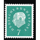 Postage stamp: Federal President Theodor Heuss  - Germany / Federal Republic of Germany 1959 - 7