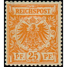 Postage stamp set  - Germany / Deutsches Reich 1889 - 25 Pfennig