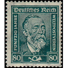Postage stamp set  - Germany / Deutsches Reich 1924 - 80 Rentenpfennig